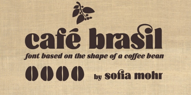 Café Brasil font preview