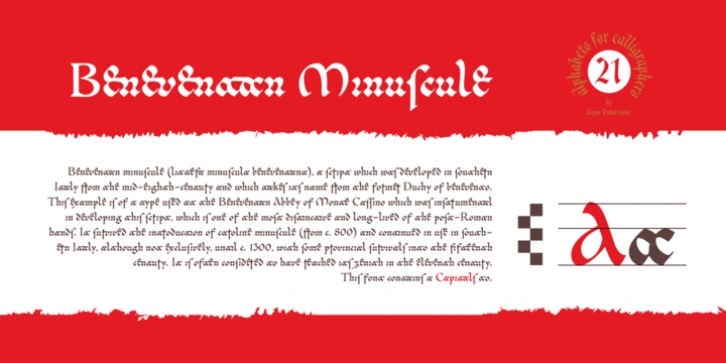 Cal Beneventan Minuscule font preview