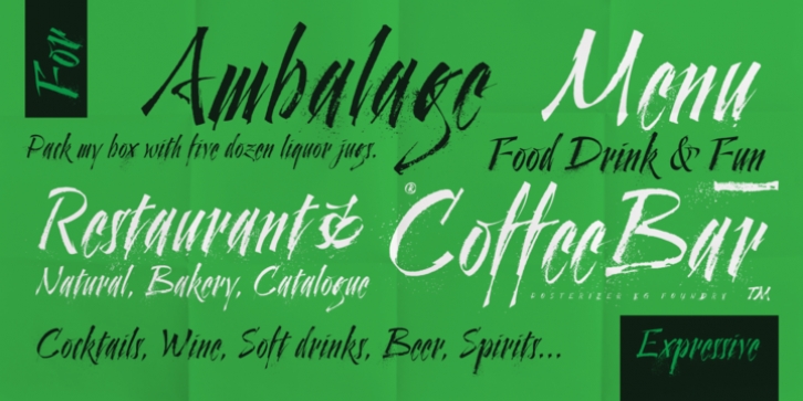 Cal Expressive font preview