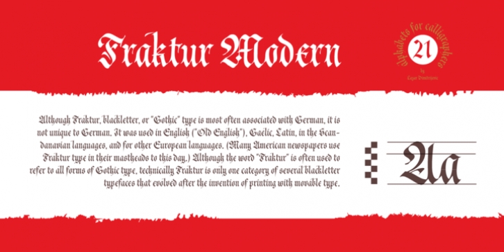 Cal Fraktur Modern font preview