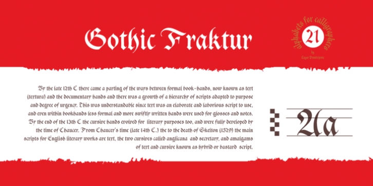 Cal Gohic Fraktur font preview