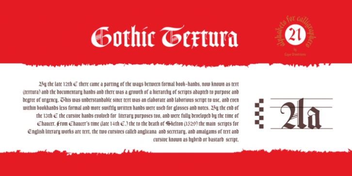 Cal Gothic Textura font preview