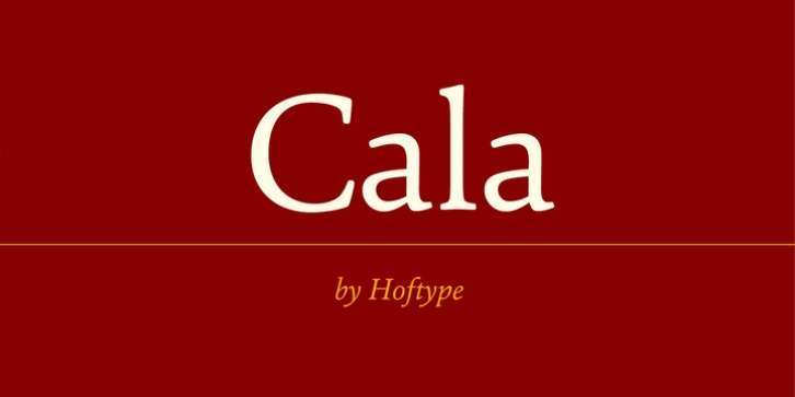 Cala font preview