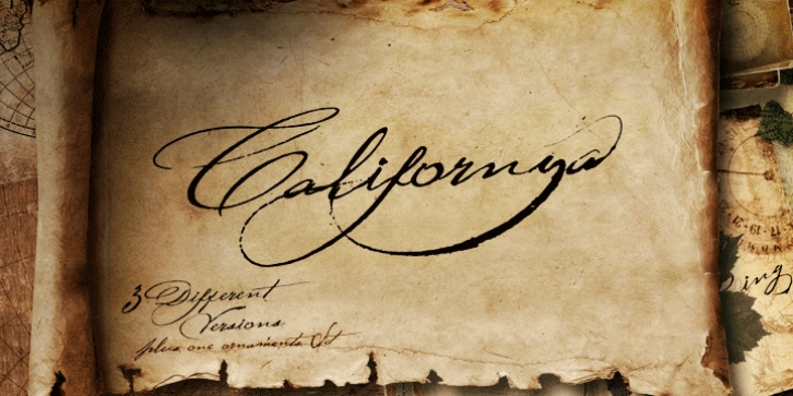 Californya font preview