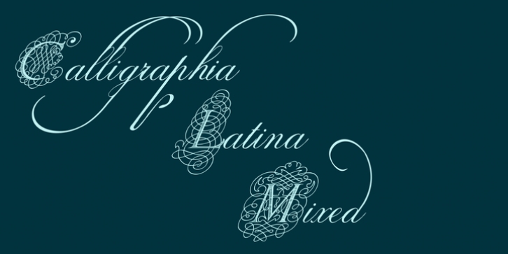 Calligraphia Latina Mixed font preview