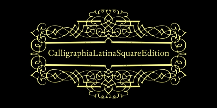 CalligraphiaLatinaSquareEdition font preview