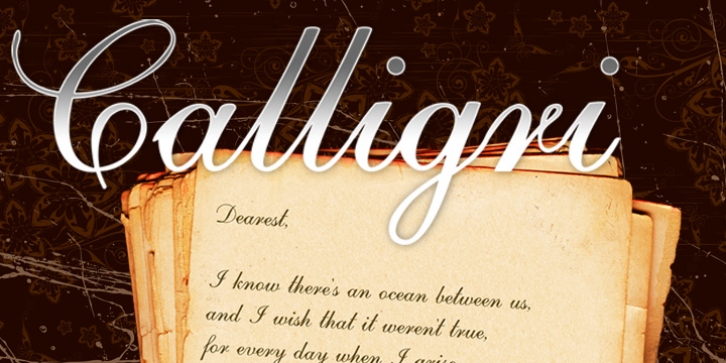 Calligri font preview