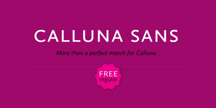 Calluna Sans font preview