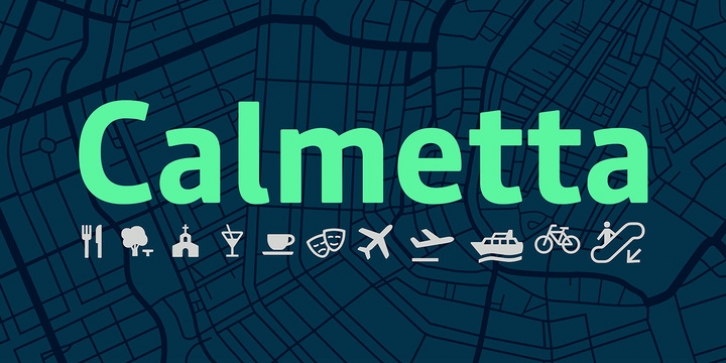 Calmetta font preview