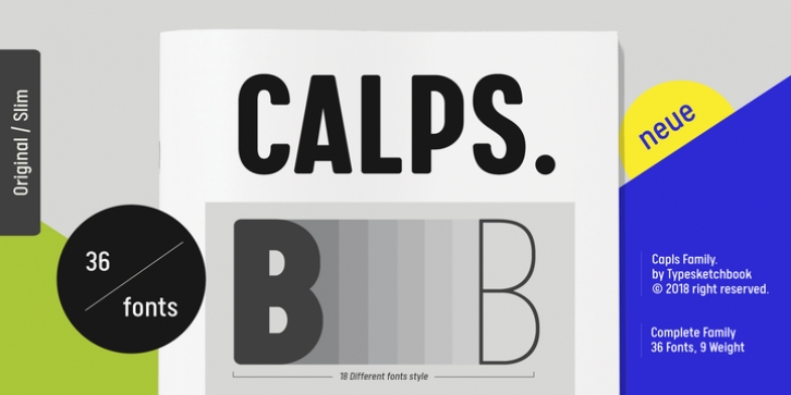 Calps font preview