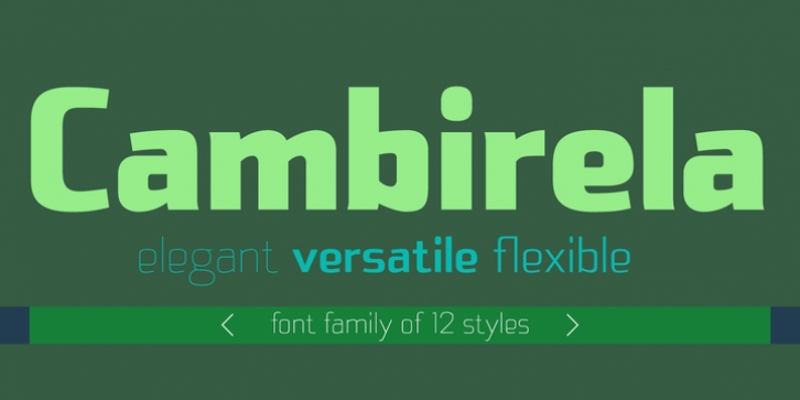 Cambirela font preview