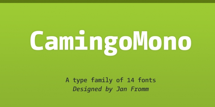 CamingoMono font preview