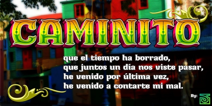 Caminito font preview