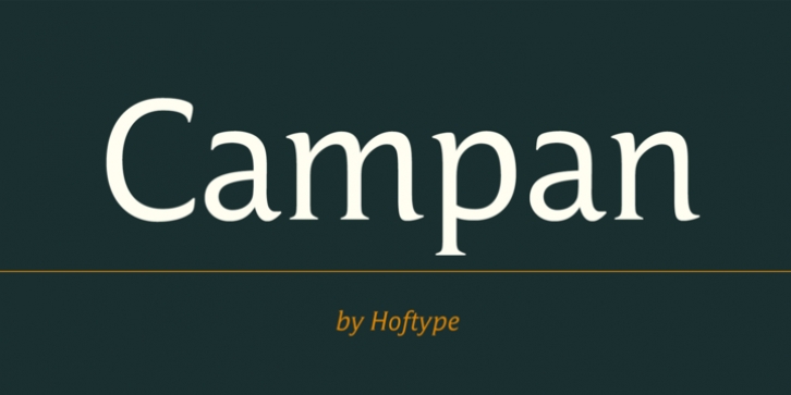 Campan font preview