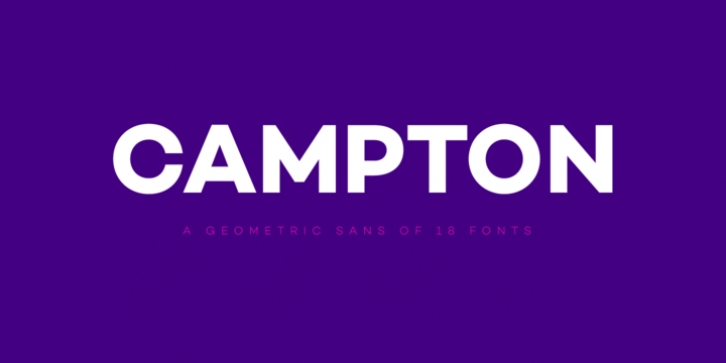 Campton font preview