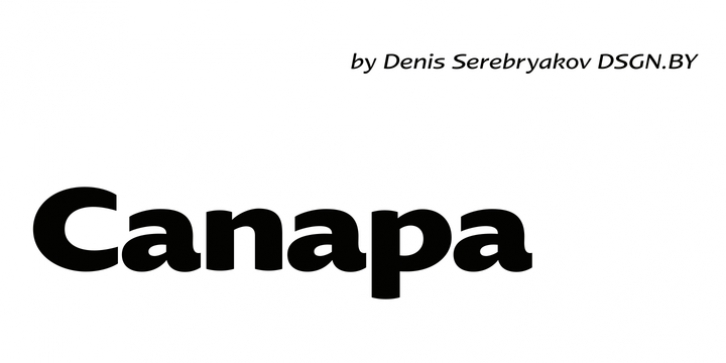 Canapa font preview