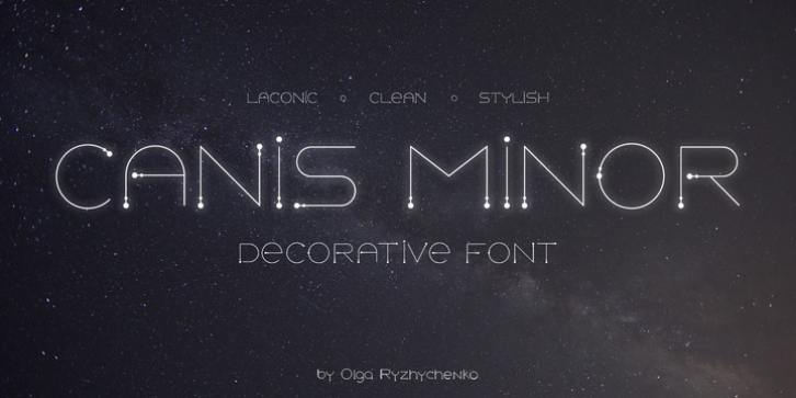 Canis Minor font preview