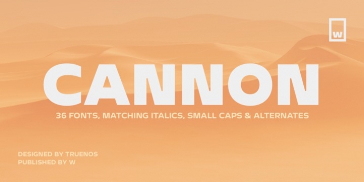 Cannon font preview