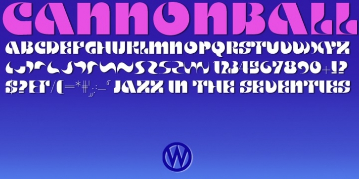 Cannonball font preview