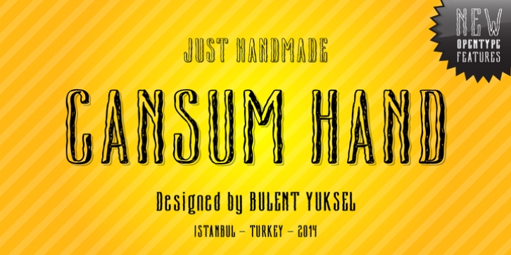 Cansum Hand font preview