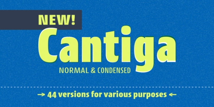 Cantiga font preview