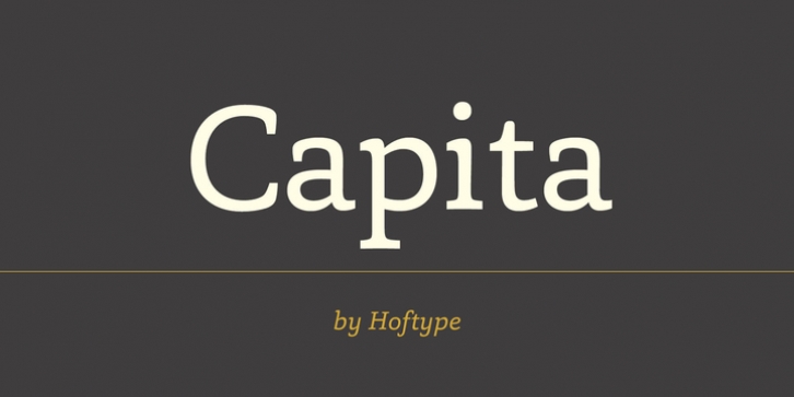 Capita font preview