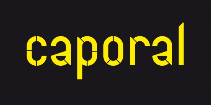 Caporal font preview