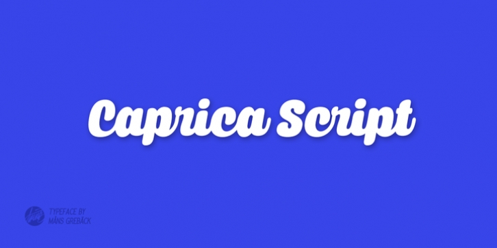 Caprica Script font preview