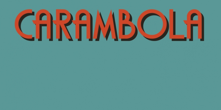 Carambola font preview