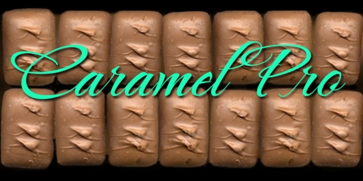 Caramel Pro-ROB font preview