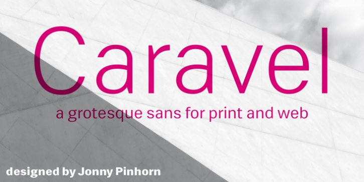 Caravel font preview