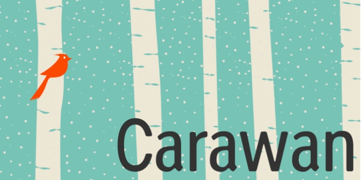 Carawan font preview