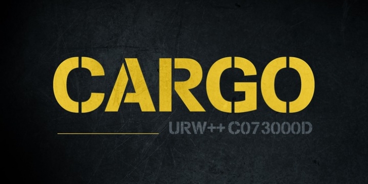 Cargo font preview
