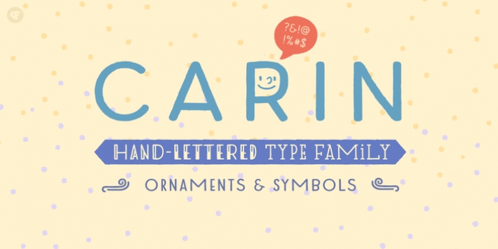Carin font preview
