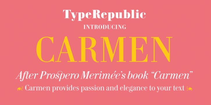 Carmen font preview