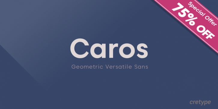 Caros font preview