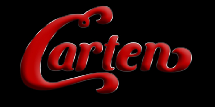 Carten font preview