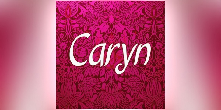Caryn font preview