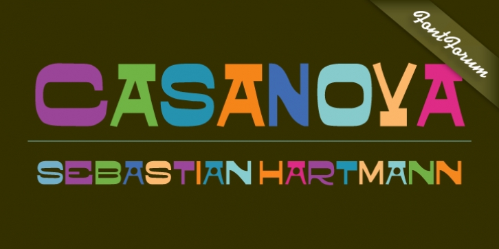 Casanova font preview