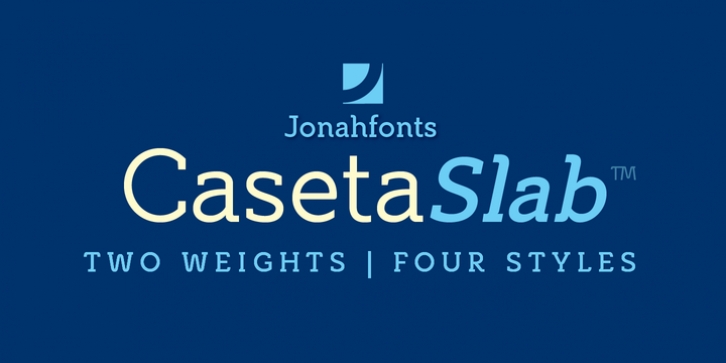 Caseta Slab font preview