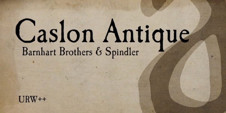 Caslon Antique font preview