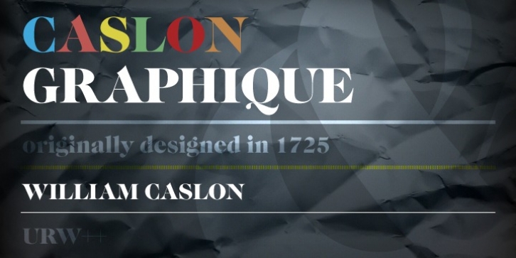 Caslon Graphique font preview