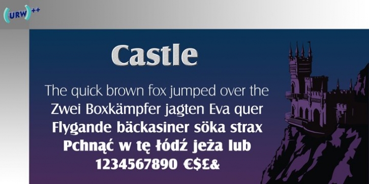 Castle font preview