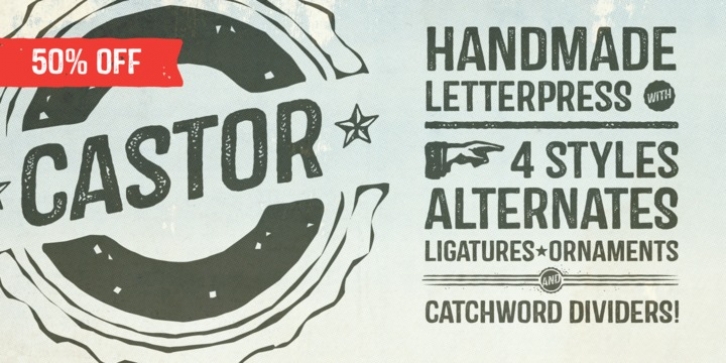 Castor font preview