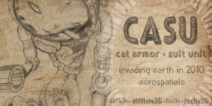 CASU Aérospatiale font preview