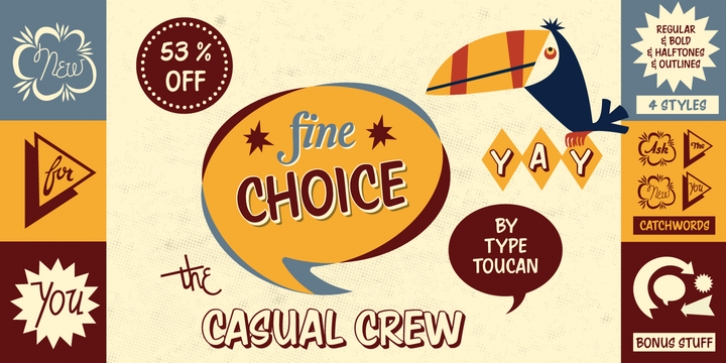 Casual Crew font preview