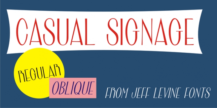 Casual Signage JNL font preview