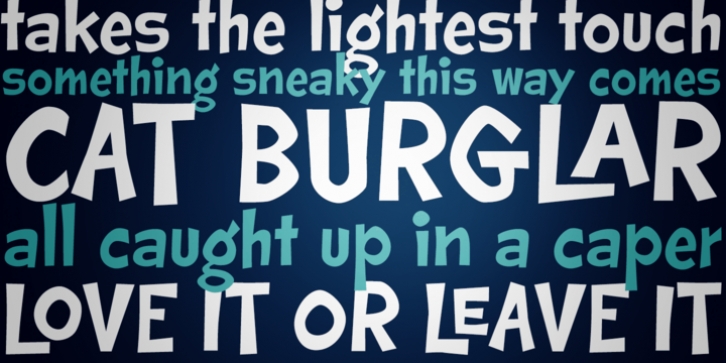 Cat Burglar PB font preview