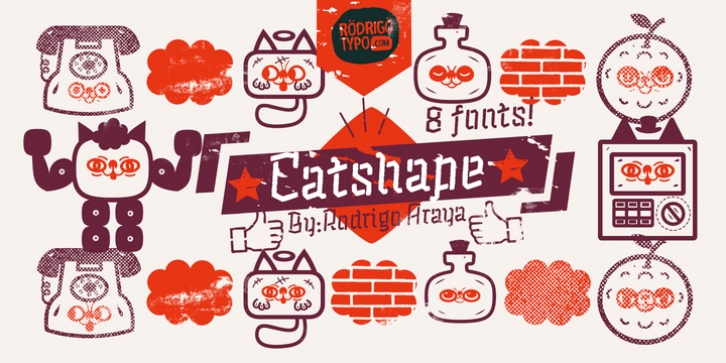 Catshape font preview