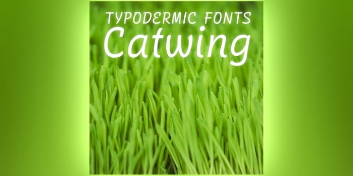 Catwing font preview